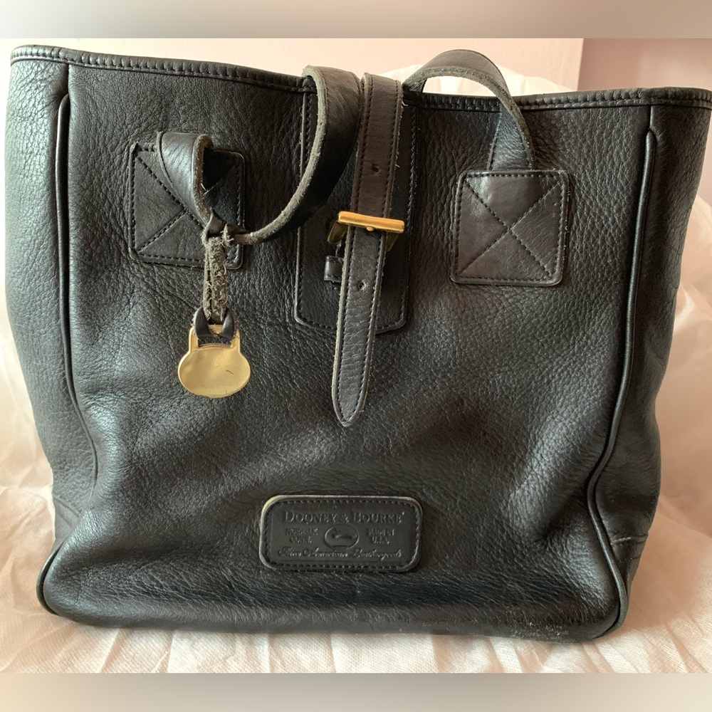Vintage Dooney And Bourke Leather Tote